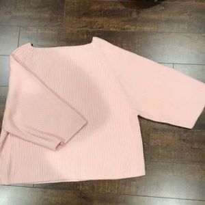 Pink boatneck sweater